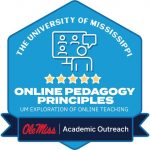 Online Pedagogy Principles badge